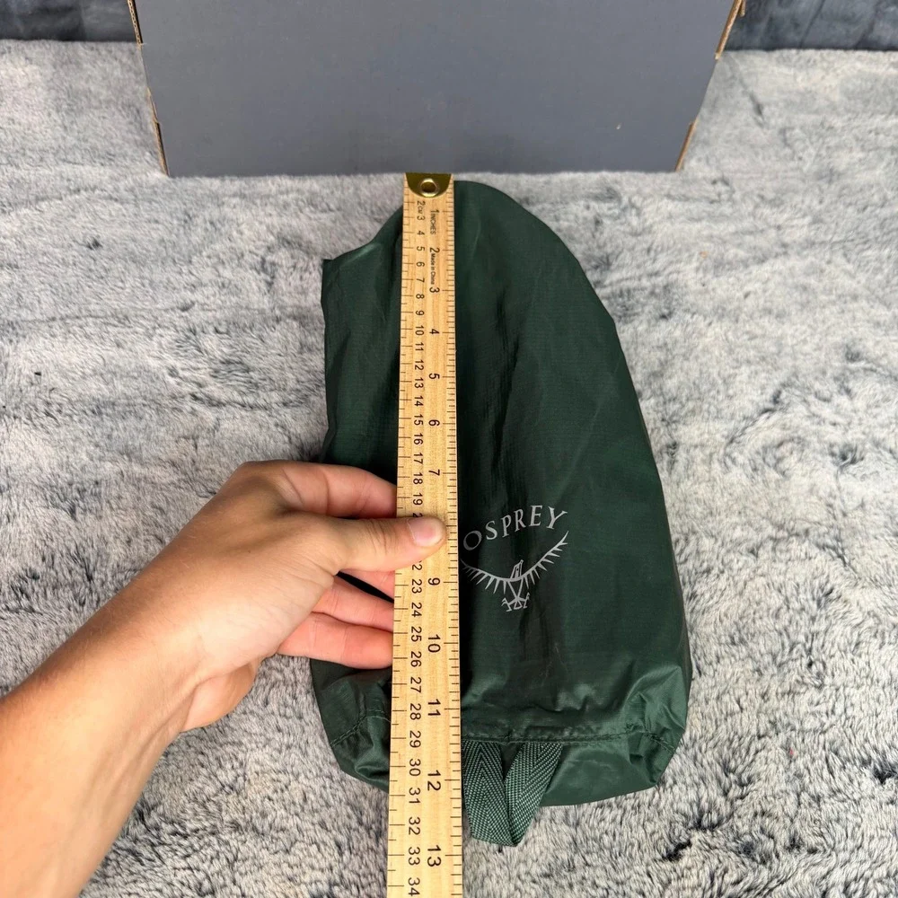 Osprey 3L Ultralight Dry Sack Green Recycled Nylon Waterproof Roll Top Bag